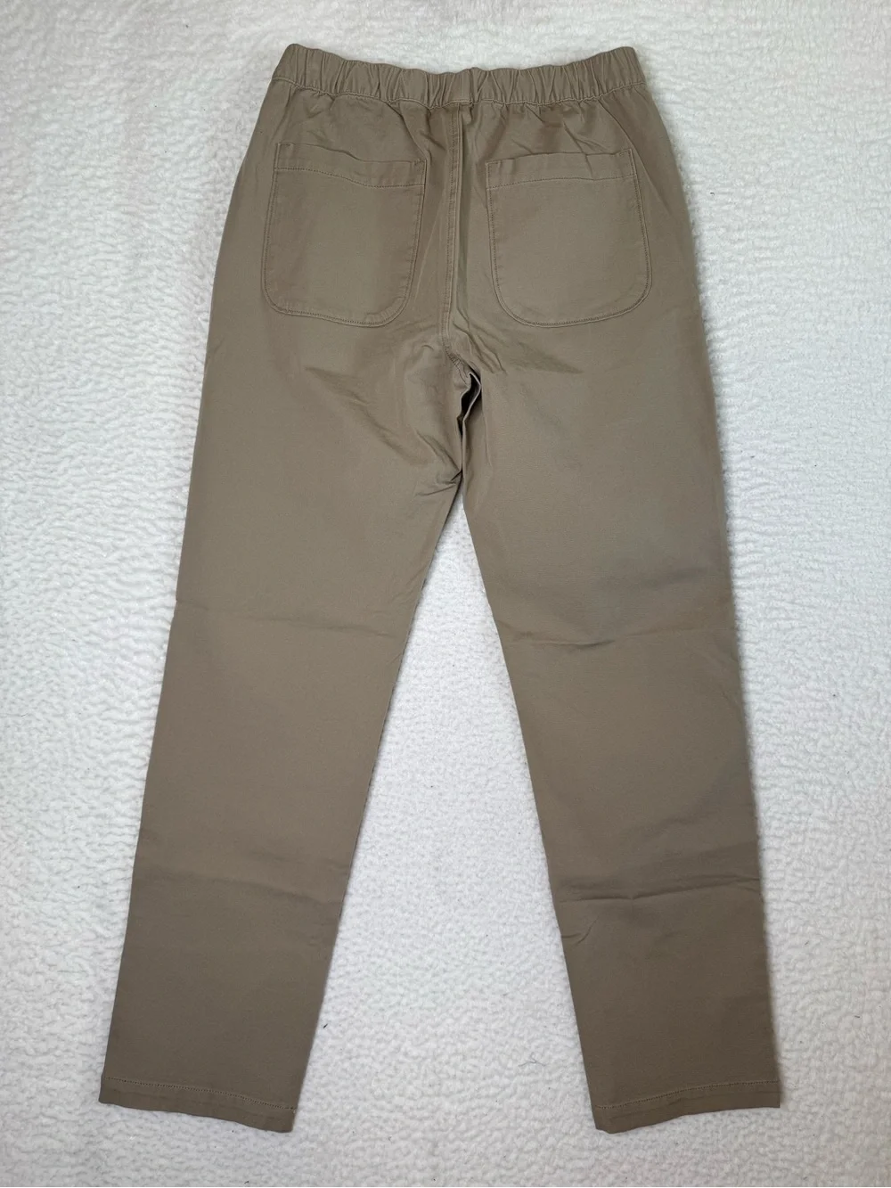 J. Crew Drawstring Pant in Stretch Cotton Blend Pants Khaki Men's Small CK691 - Picture 9 of 12